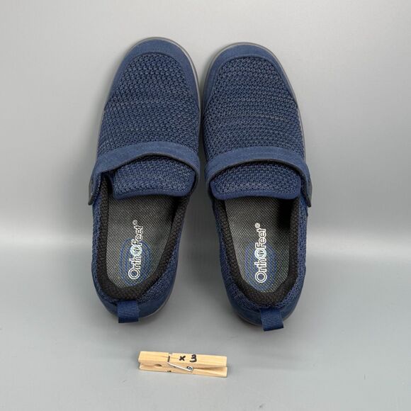 Orthofeet Quincy Women's 7.5 Blue Loafer Monk Strap Round Toe Slip On Comfort - Picture 10 of 10